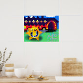 Kunstprint Het Huis van de Zon Poster (Keuken)
