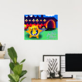 Kunstprint Het Huis van de Zon Poster (Thuiskantoor)