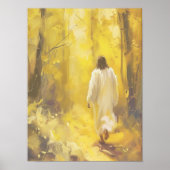 Kunstprint Jezus Christus Wandelend, Grote Christu Poster (Voorkant)