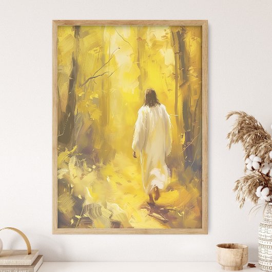 Kunstprint Jezus Christus Wandelend, Grote Christu Poster