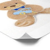 Kunstprint Jongenskleuter Teddybeer Nursery Poster (Hoek)
