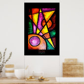 Kunstprint, Komeet Jager, Acryl Poster (Keuken)