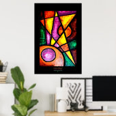 Kunstprint, Komeet Jager, Acryl Poster (Thuiskantoor)