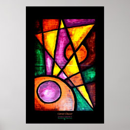 Kunstprint, Komeet Jager, Acryl Poster