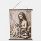 Kunstprint Leeshoek The Quiet Studio Hangend Wandkleed (Voorkant)