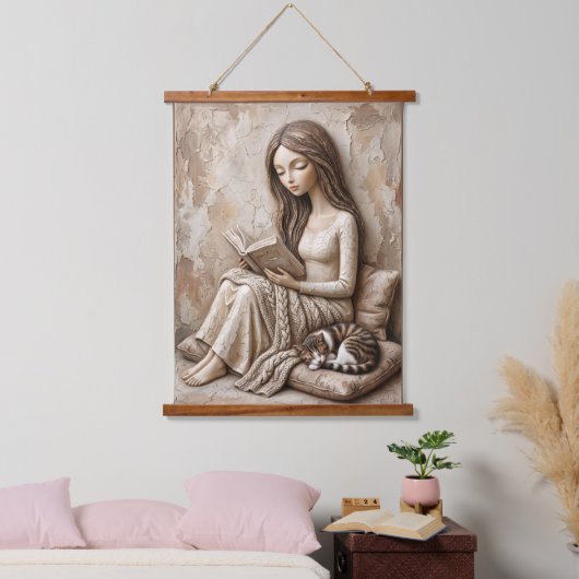 Kunstprint Leeshoek The Quiet Studio Hangend Wandkleed (Slaapkamer)