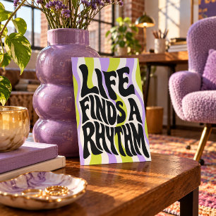 Kunstprint 'Leven vindt een ritme' Poster