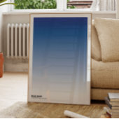 Kunstprint met Blauwe Uur Gradiënt: Indigo Ombre P Poster