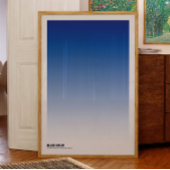 Kunstprint met Blauwe Uur Gradiënt: Indigo Ombre P Poster