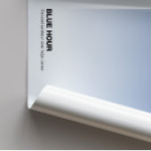 Kunstprint met Blauwe Uur Gradiënt: Indigo Ombre P Poster