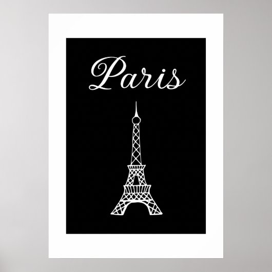 Kunstprint met Eiffeltoren van Parijs Poster (Voorkant)