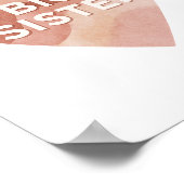 Kunstprint met grote zus abstract hart wanddecorat poster (Hoek)