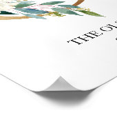 Kunstprint met monogram, letter O, trouwen, kinder Poster (Hoek)