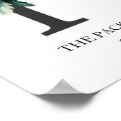 Kunstprint met monogram, letter P, trouwen, kinder Poster (Hoek)