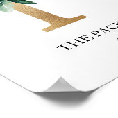 Kunstprint met monogram, letter P, trouwen, kinder Poster (Hoek)