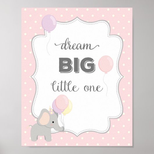 Kunstprint met olifant citaat poster (Voorkant)