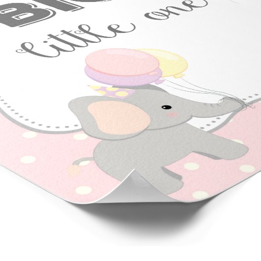 Kunstprint met olifant quote poster (Hoek)