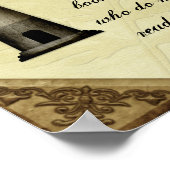 Kunstprint met reisquote van Sint-Augustinus Poster (Hoek)