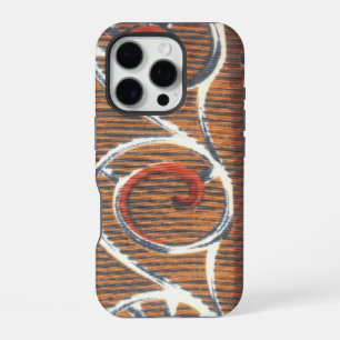 Kunstprint met vintage Afrikaans motief iPhone 16 Pro Hoesje