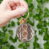 Kunstprint met vintage Afrikaans motief Sleutelhanger (Hand)