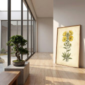 Kunstprint met vintage botanische afbeeldingen voo poster