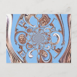 Kunstprint met vintage caleidoscoop briefkaart