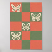 Kunstprint met vlinderruit poster (Voorkant)