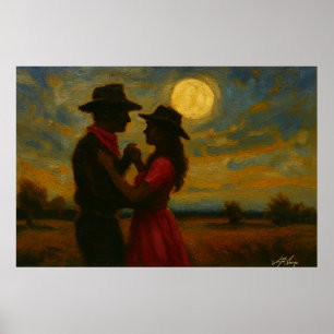 Kunstprint Moonlight Two-Step Poster