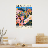 Kunstprint NYC Bloemenmarkt Stedelijk Bloemstuk St Poster (Keuken)