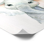 Kunstprint Olifant Jungle Safari Babykamer Poster (Hoek)