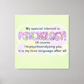 Kunstprint Psychologie Liefdestaal (ADHD/Autistisc Canvas Afdruk (Voorkant)