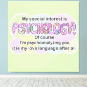 Kunstprint Psychologie Liefdestaal (ADHD/Autistisc Canvas Afdruk (Insitu (Houten vloer))