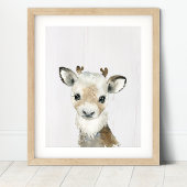 Kunstprint rendier bos nursery poster