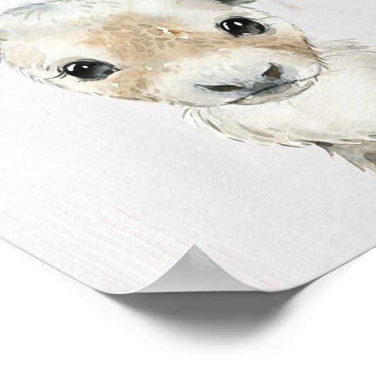 Kunstprint Rendier Bos Nursery Poster (Hoek)