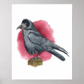 Kunstprint Rookvogel Poster (Voorkant)