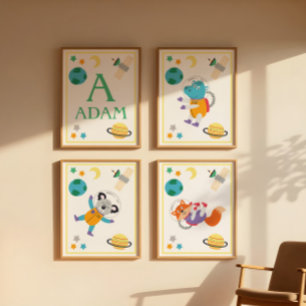 Kunstprint Ruimtedieren Koala Poster