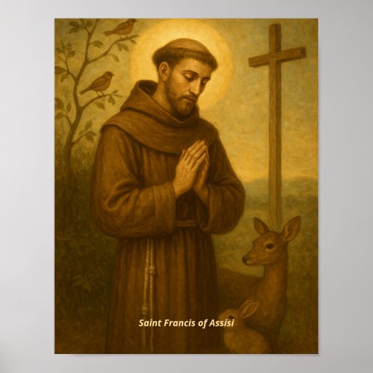 Kunstprint Sint-Franciscus van Assisi Poster (Voorkant)