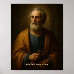 Kunstprint Sint-Pieter - Eerste Paus van de Kathol Poster