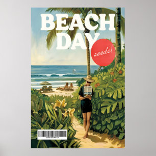 Kunstprint Stranddaglezers Zomer Kust Muur Poster