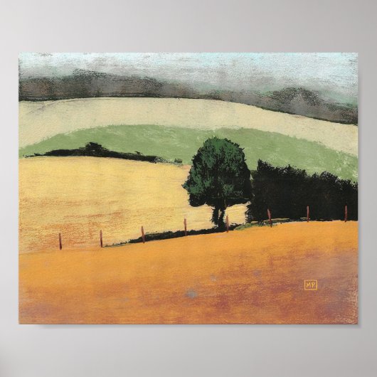 Kunstprint Summer Hills Poster (Voorkant)