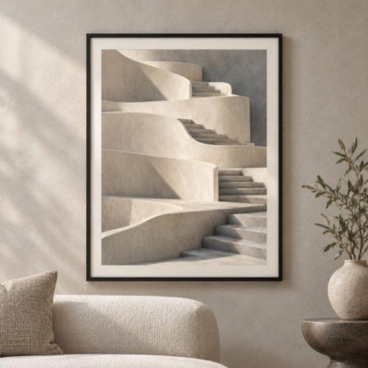 Kunstprint 'Terraced Silence' Poster