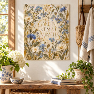 Kunstprint Tuin van Kleine Wonders Poster