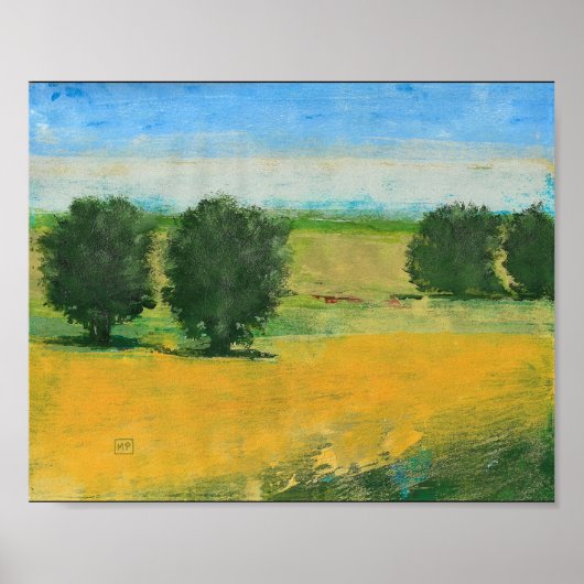 Kunstprint Tweeling Appelbomen Poster (Voorkant)