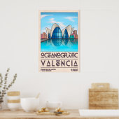 Kunstprint uit het midden van de eeuw, Valencia Poster (Keuken)