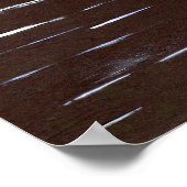 Kunstprint van acrylschilderij 'Moonlight Falls' Poster (Hoek)