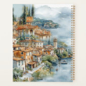 Kunstprint van aquarel van de Italiaanse Amalfikus Planner (Achterkant)