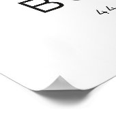 Kunstprint van de stad Bordeaux handgetekende rivi Poster (Hoek)