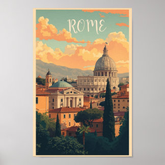 Kunstprint van het Colosseum in Rome Poster