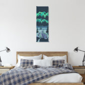 Kunstprint van ijsbeer canvas afdruk (Insitu (Slaapkamer))