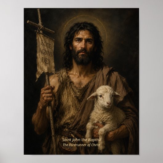 Kunstprint van Johannes de Doper Poster (Voorkant)